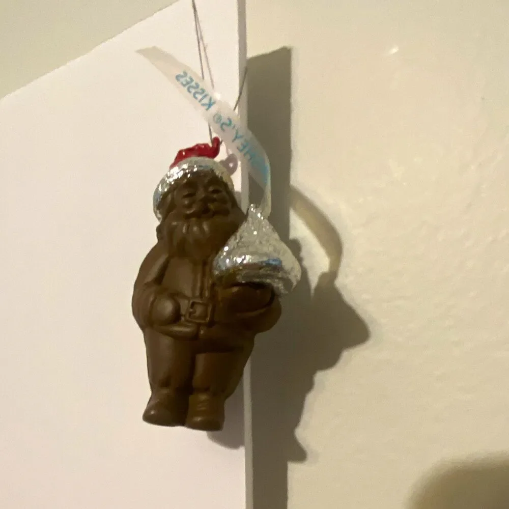 Vtg 1988 Hallmark Keepsake Ornament A Kiss From Santa Hershey Chocolate Candy